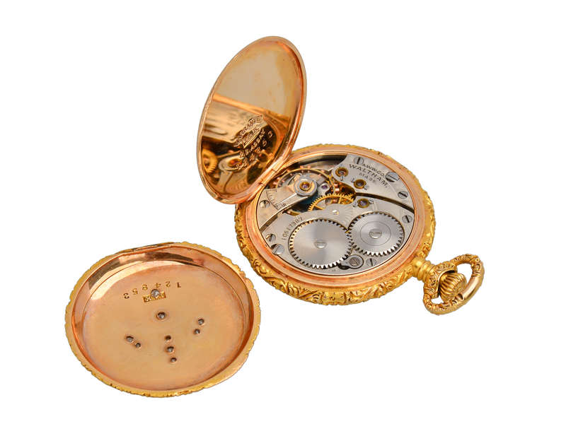 
                      
                        Gold Diamond Fleur De Lis Watch Pendant
                      
                    