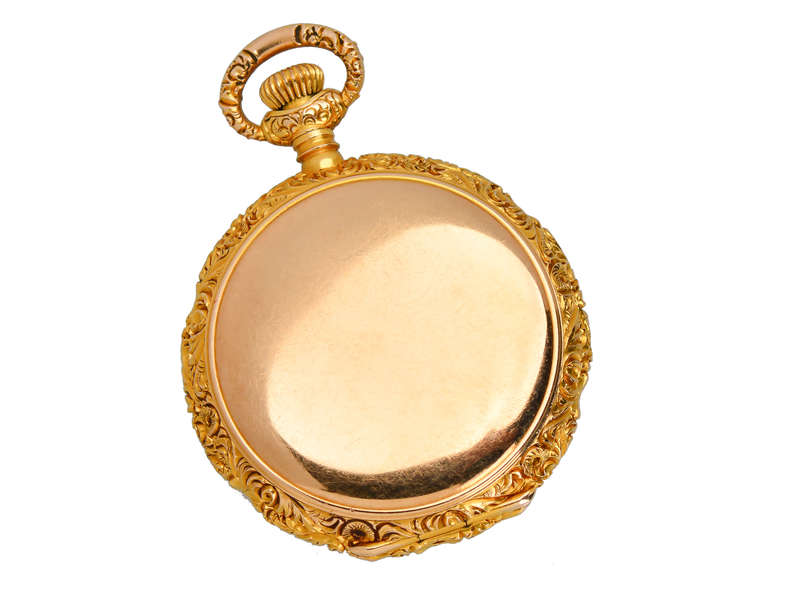 Gold Diamond Fleur De Lis Watch Pendant