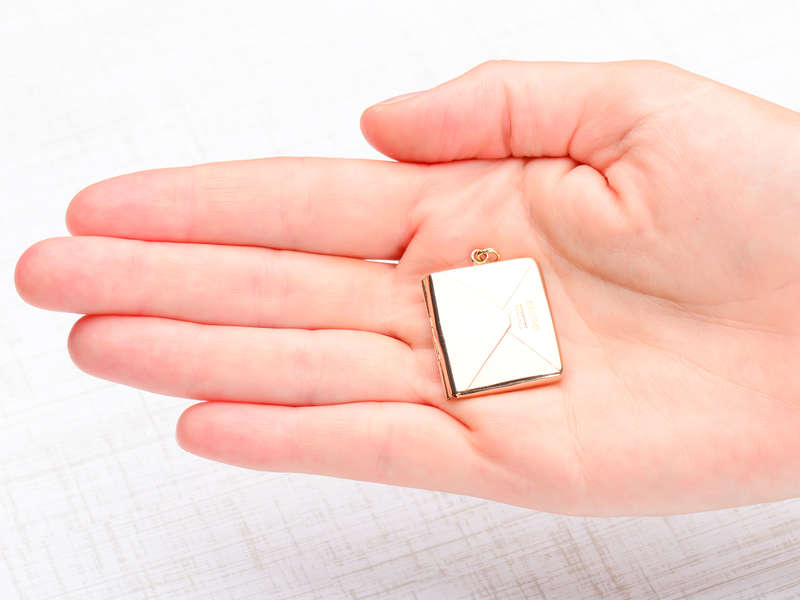 Stamp of Approval - Gold Envelope Locket of 1903