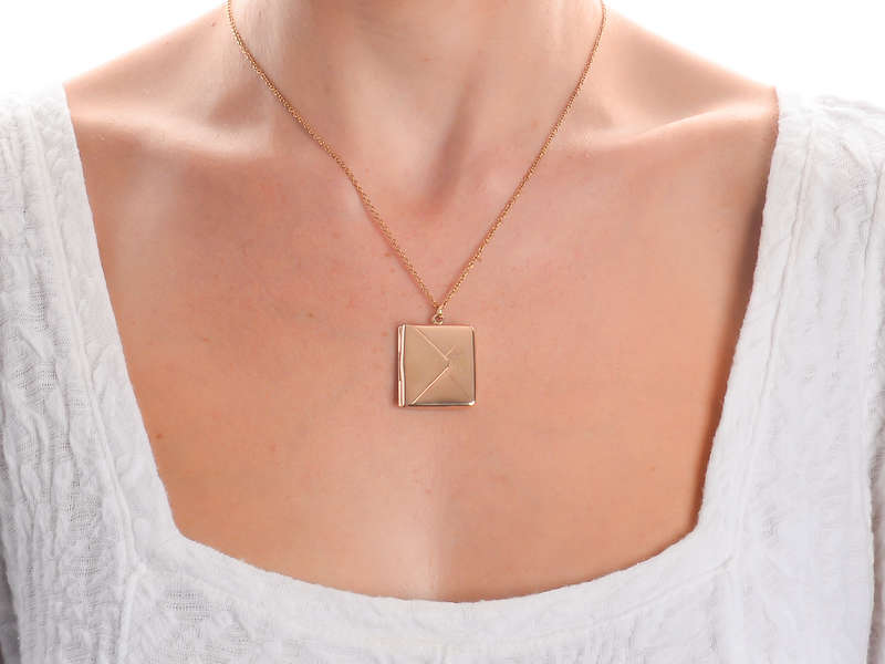 Stamp of Approval - Gold Envelope Locket of 1903
