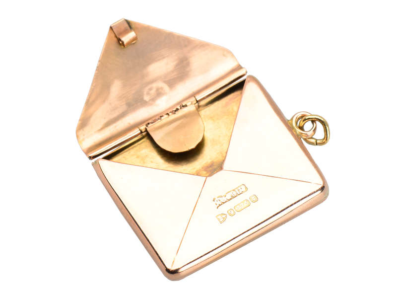 Stamp of Approval - Gold Envelope Locket of 1903
