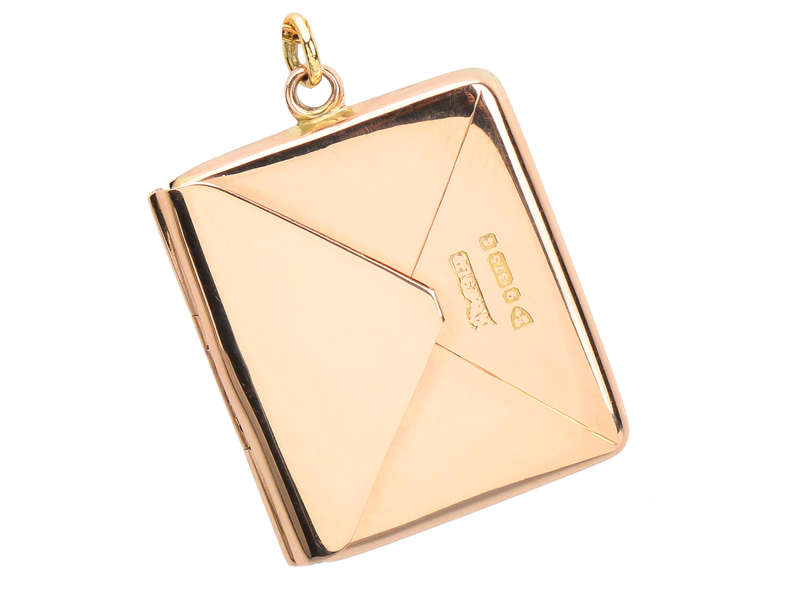 Stamp of Approval - Gold Envelope Locket of 1903