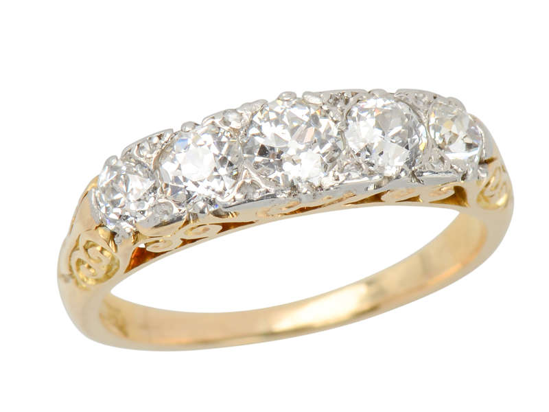 Antique Anniversary Band of Diamonds