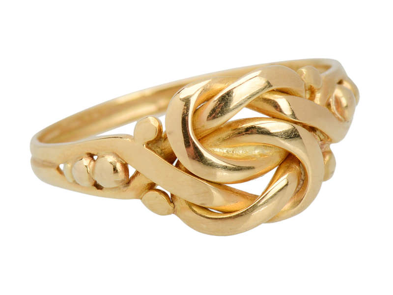 
                      
                        Gender Neutral Antique 15k Gold Knot Ring
                      
                    
