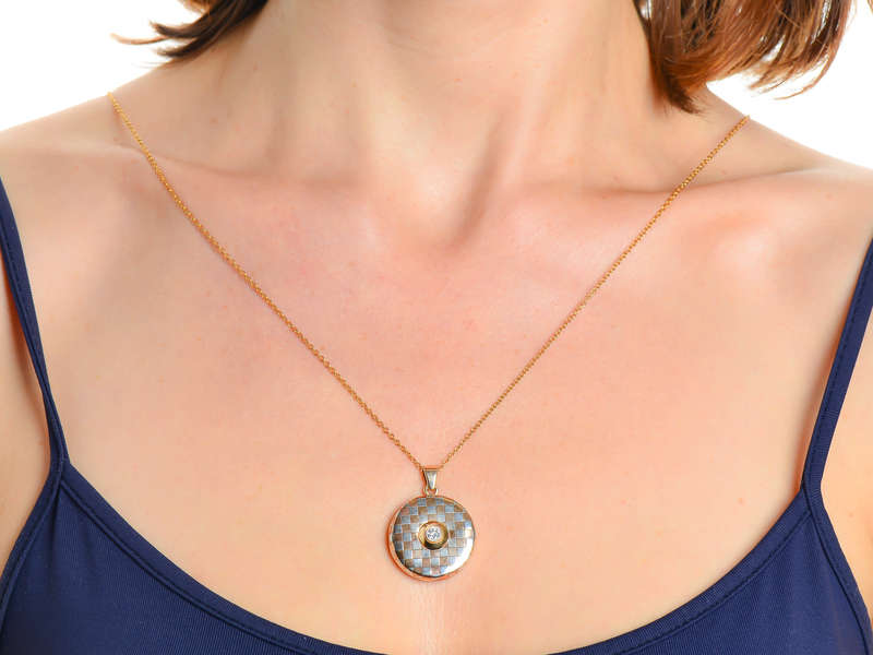 Art Deco Platinum & Rose Gold Diamond Locket
