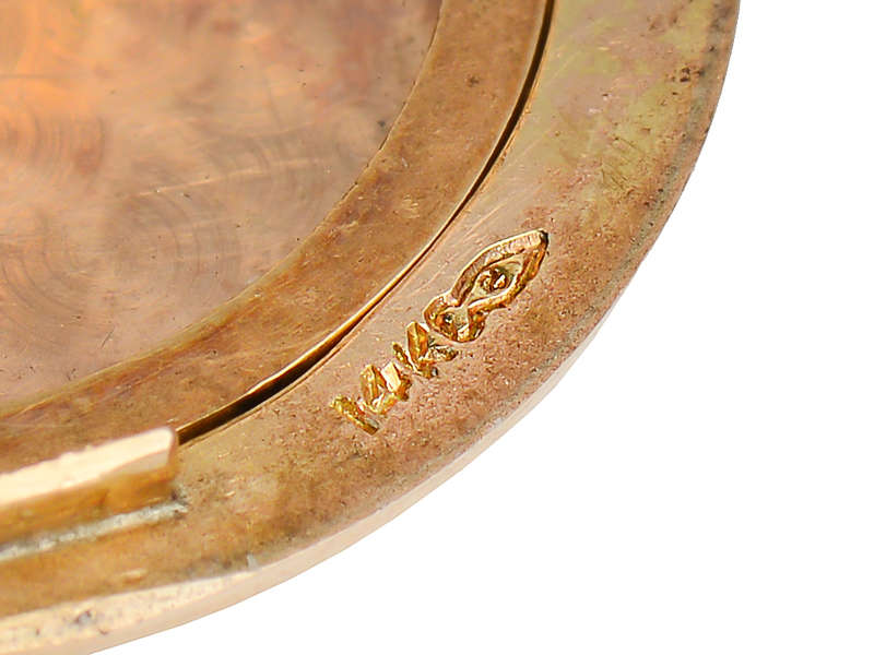 Art Deco Platinum & Rose Gold Diamond Locket