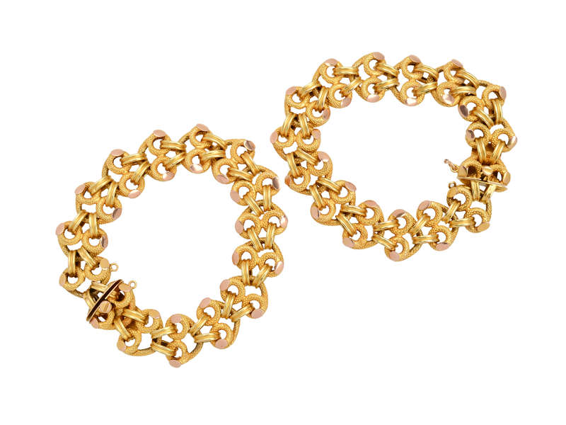 Ta Da! Antique 18k Bracelets to Necklace