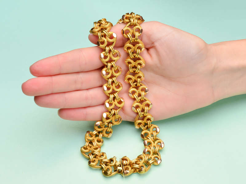 Ta Da! Antique 18k Bracelets to Necklace