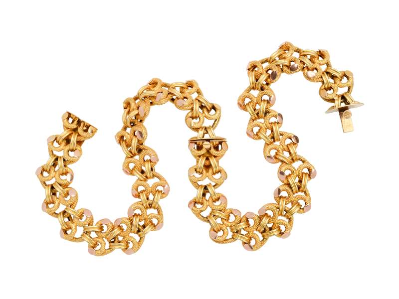 Ta Da! Antique 18k Bracelets to Necklace