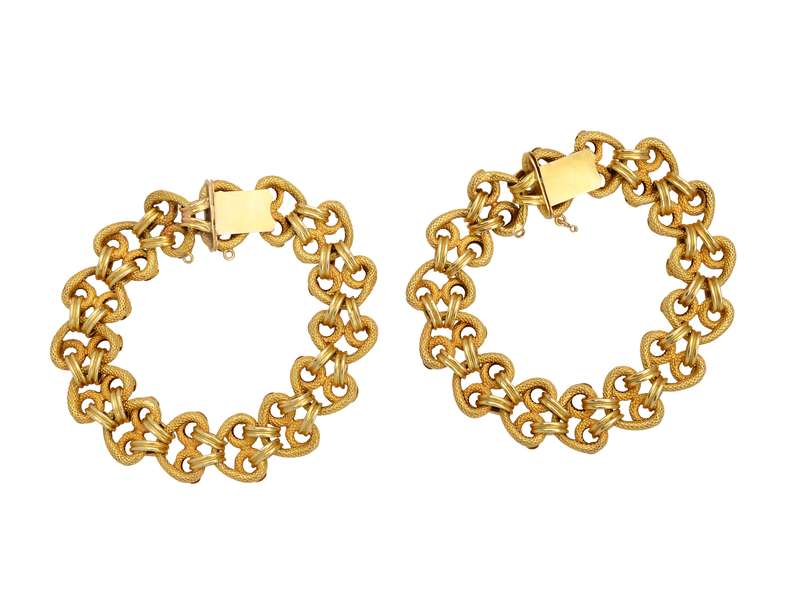 Ta Da! Antique 18k Bracelets to Necklace