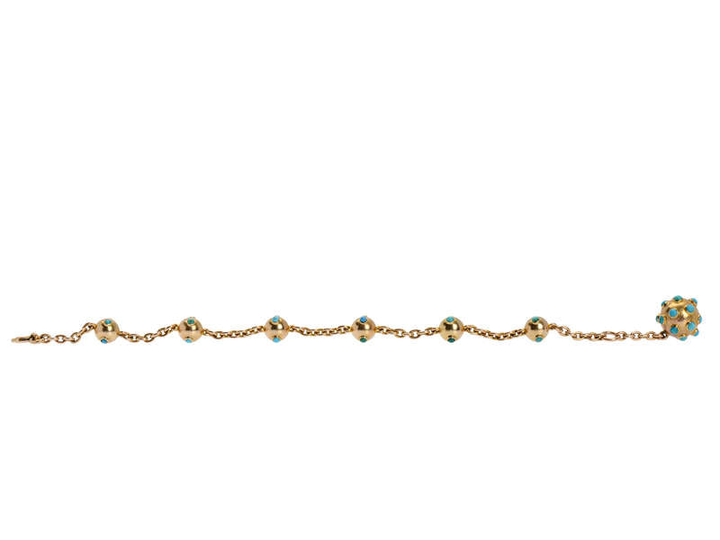 Turquoise Makes the World Go Round - Antique Bracelet