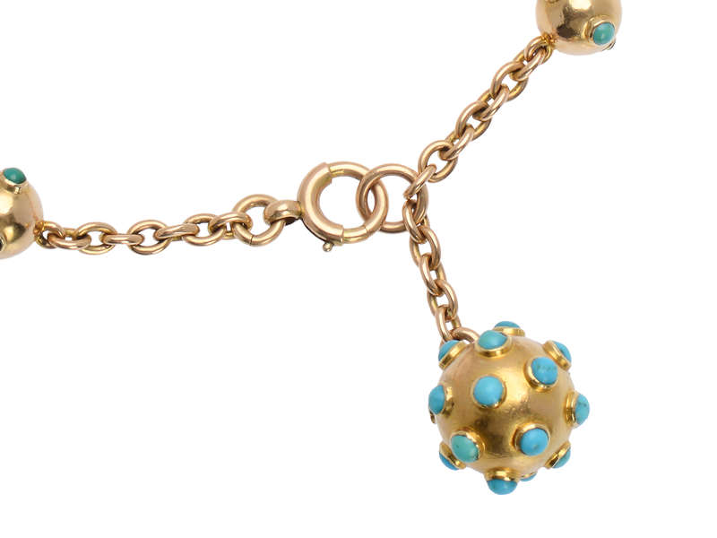 Turquoise Makes the World Go Round - Antique Bracelet