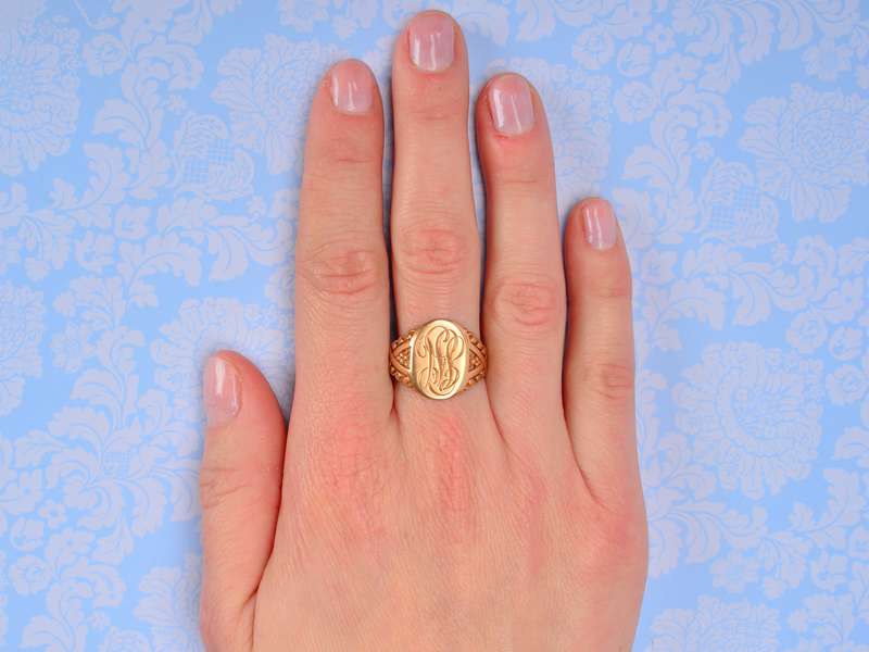 
                      
                        C.D. Peacock Gold Signet Ring
                      
                    