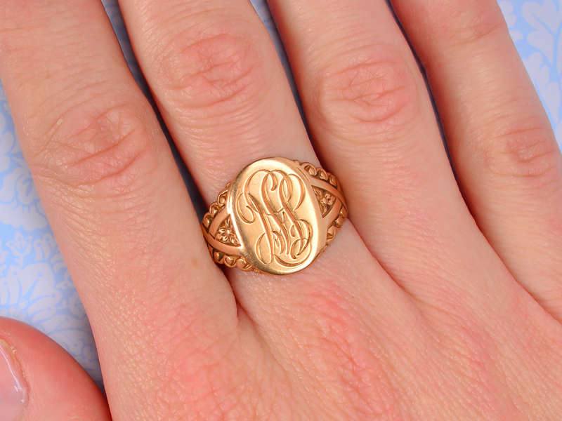 
                      
                        C.D. Peacock Gold Signet Ring
                      
                    