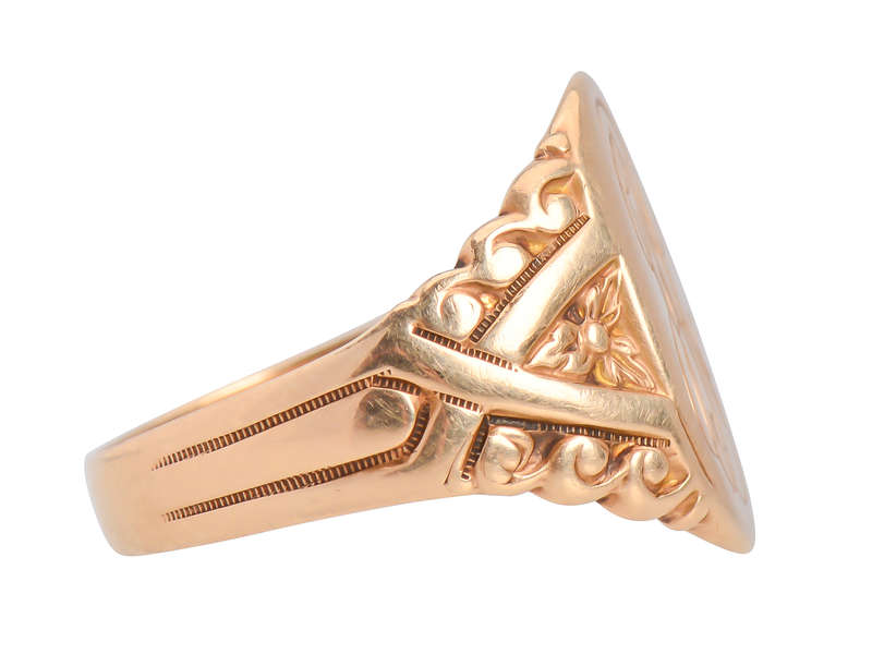 
                      
                        C.D. Peacock Gold Signet Ring
                      
                    