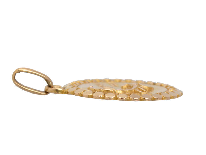 French 18k Gold Perroud Scorpio Medallion