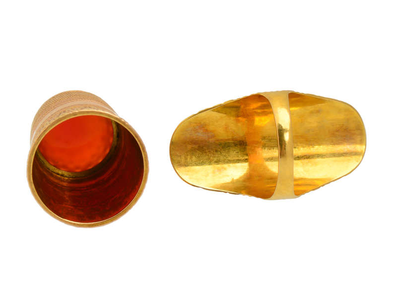 Boxed Georgian Thimble & Ring Guard