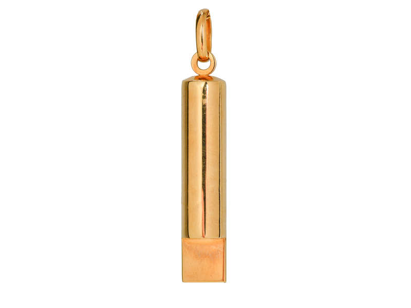 Signal Sass - 14k Gold Working Whistle Pendant