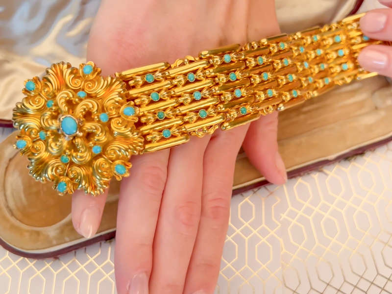 Grandee - Georgian Turquoise Bracelet Original Box