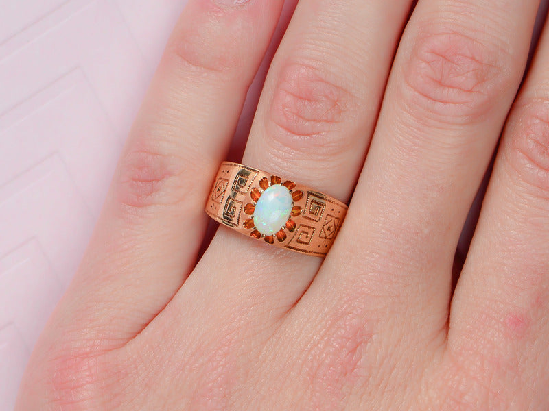Ode to the Sun - Vintage Opal Ring