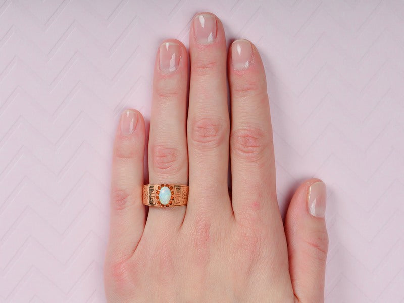 Ode to the Sun - Vintage Opal Ring