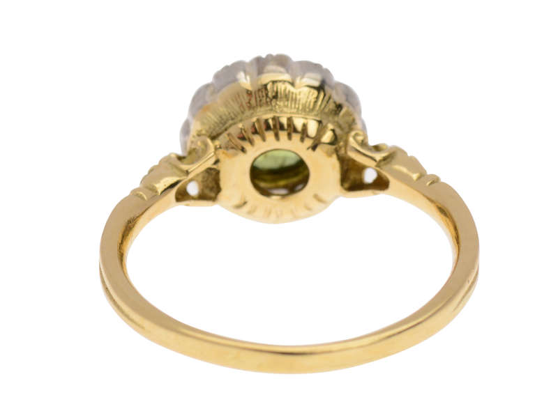 Lemon Lime Divine - Demantoid Garnet Ring