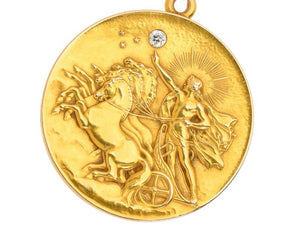 Helios Bringing in the Dawn Antique Locket