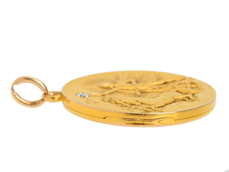 
                      
                        Helios Bringing in the Dawn Antique Locket
                      
                    
