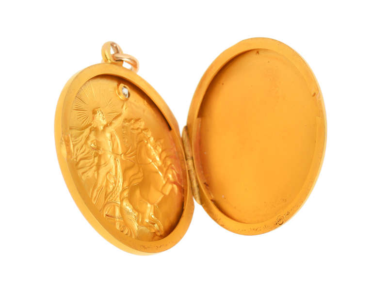 
                      
                        Helios Bringing in the Dawn Antique Locket
                      
                    