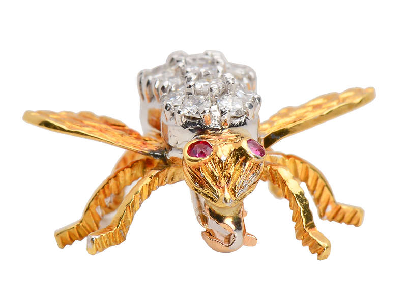 Herbert Rosenthal Diamond Bee Brooch
