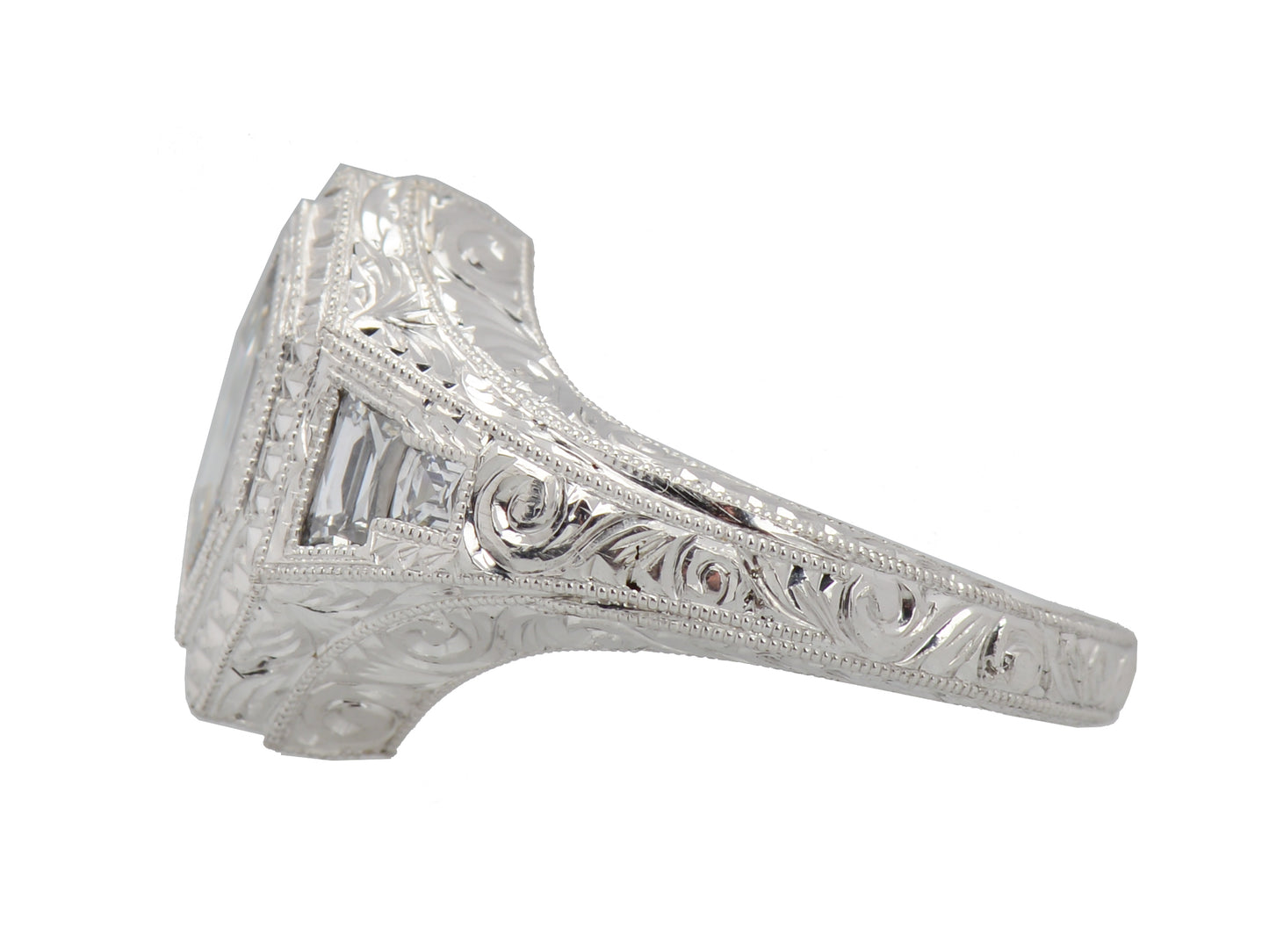 Artistry - Hexagon Diamond Platinum Ring