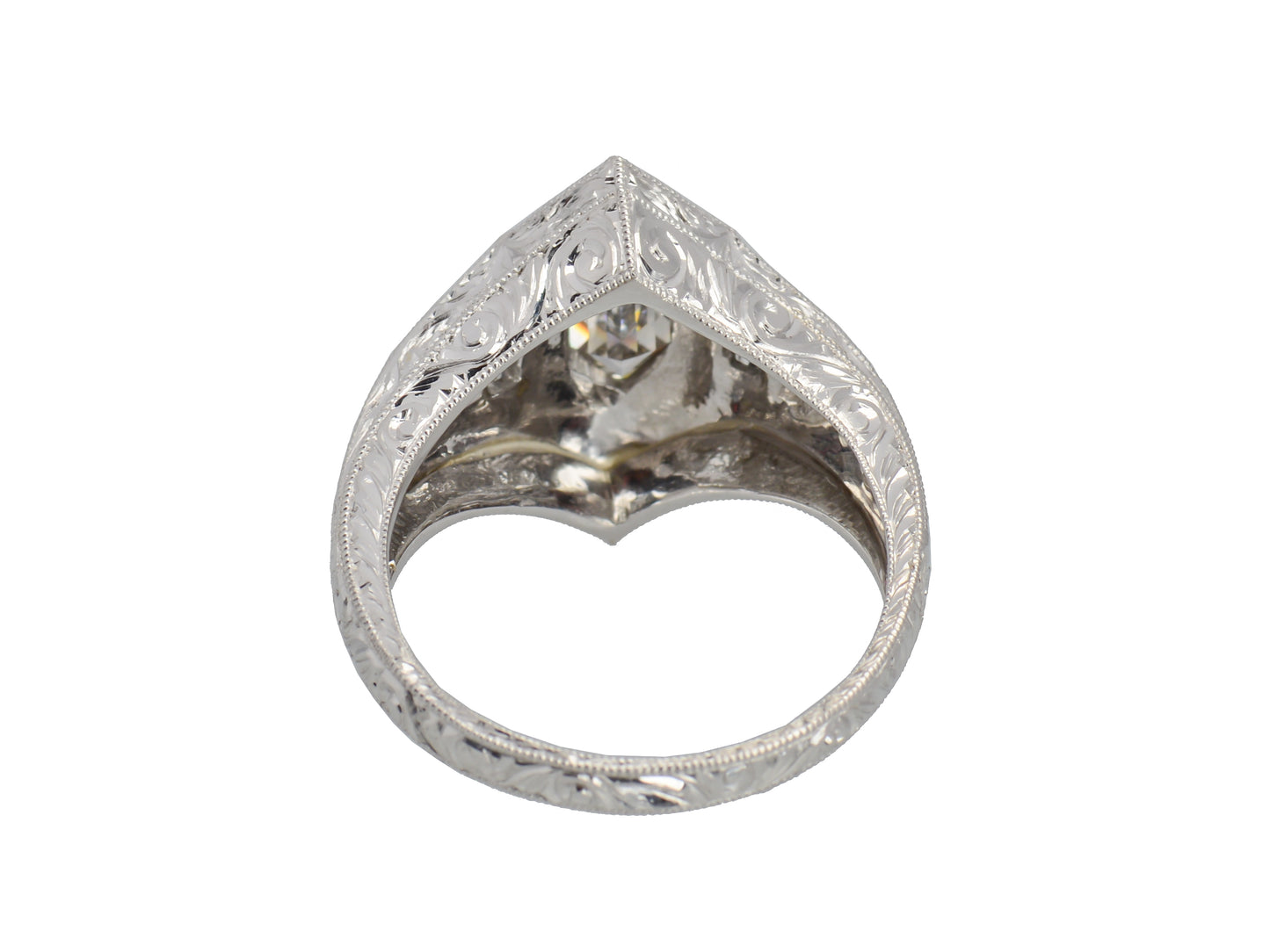 Artistry - Hexagon Diamond Platinum Ring