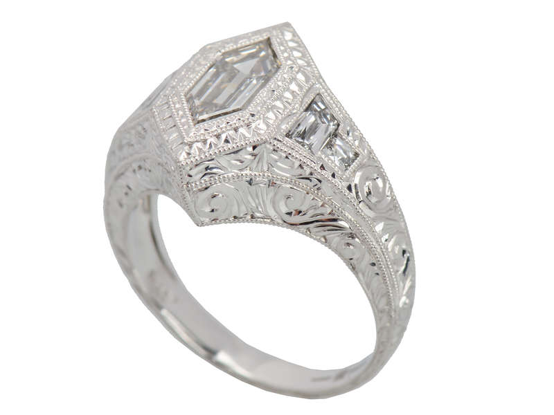 
                      
                        Artistry - Hexagon Diamond Platinum Ring
                      
                    