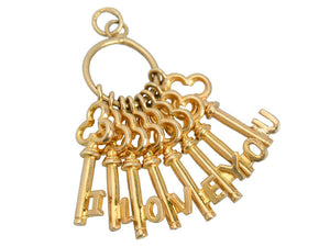 I Love You Vintage Key to My Heart Pendant