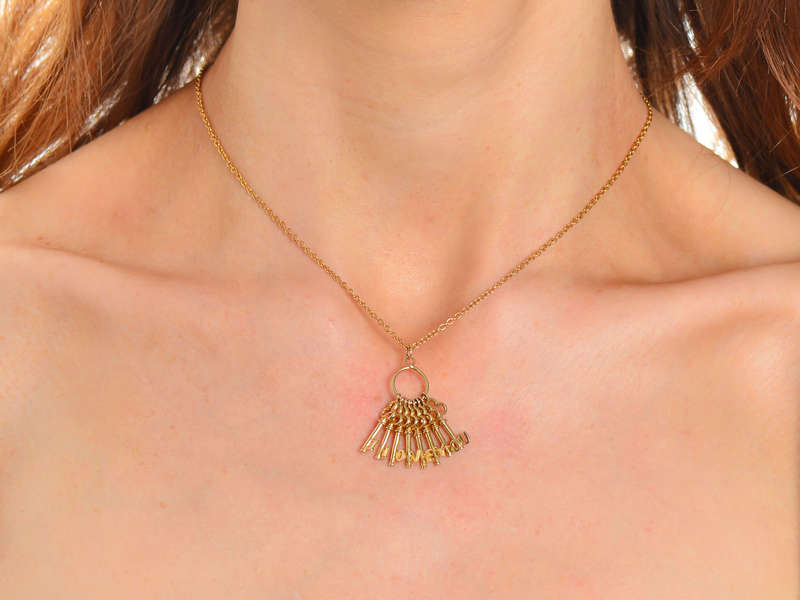 I Love You Vintage Key to My Heart Pendant