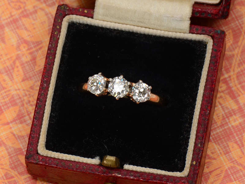 J.R. Wood Three Diamond Trilogy Wedding Ring