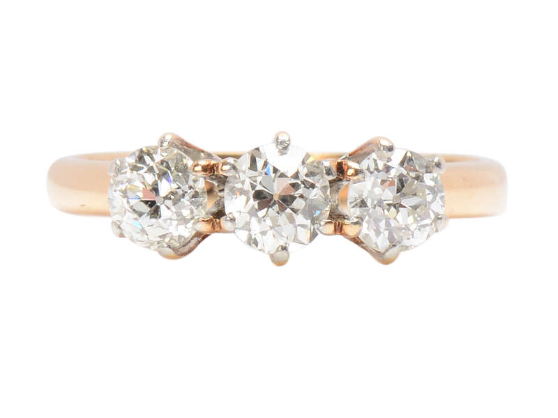 J.R. Wood Three Diamond Trilogy Wedding Ring