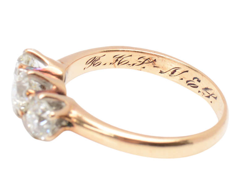 J.R. Wood Three Diamond Trilogy Wedding Ring