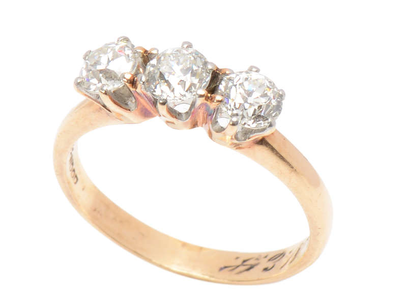 J.R. Wood Three Diamond Trilogy Wedding Ring