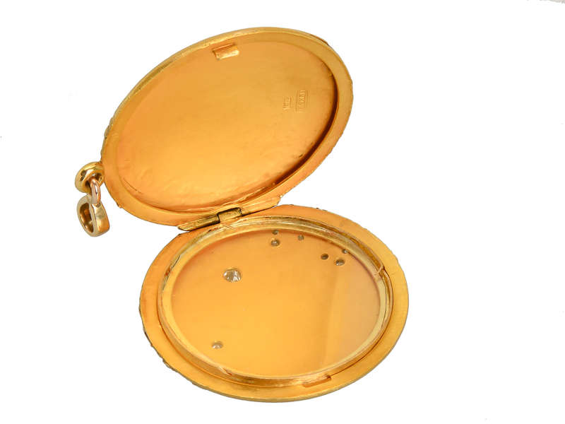 Splendor - Kohn Diamond Flower Locket in 18k