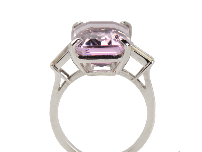 Vintage Kunzite Diamond Ring