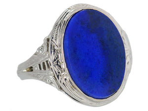 Nightfall- Vintage Lapis Lazuli Ring