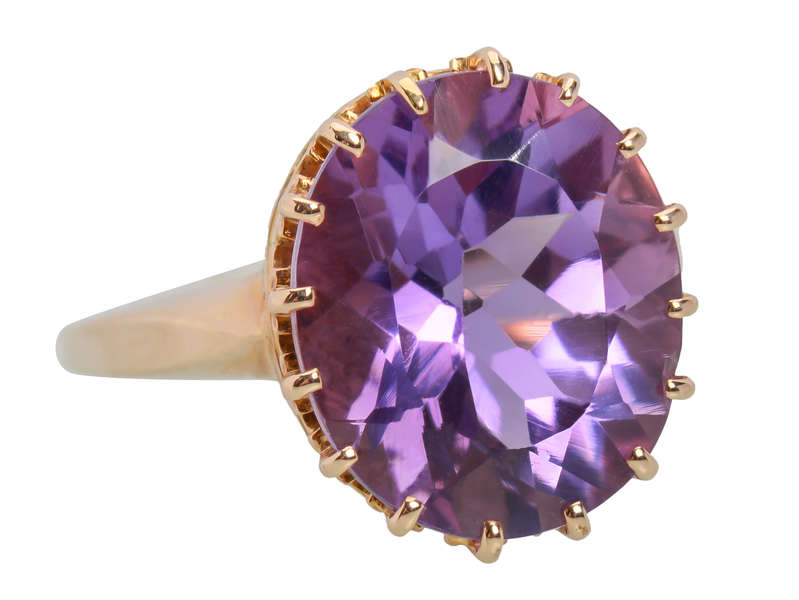 Explosion of Color - Vintage Amethyst Ring
