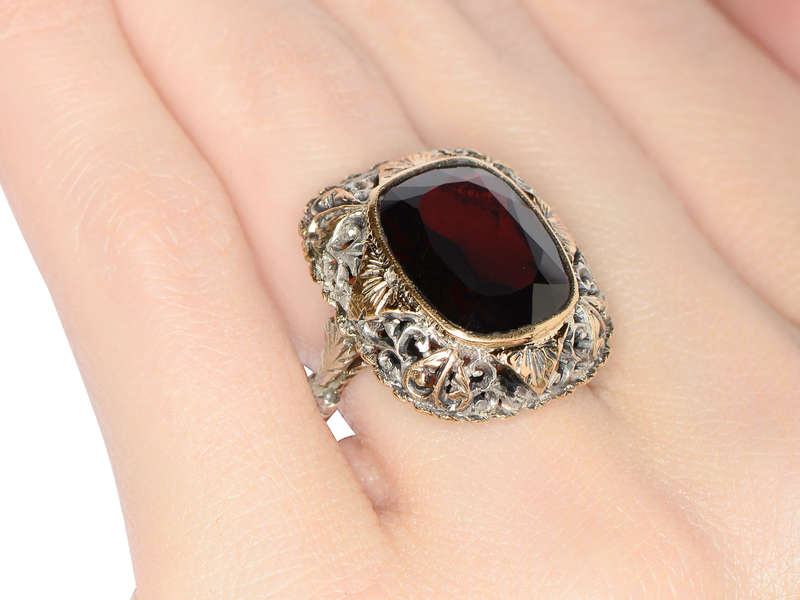 Intensity - Ornate & Grand Garnet Ring