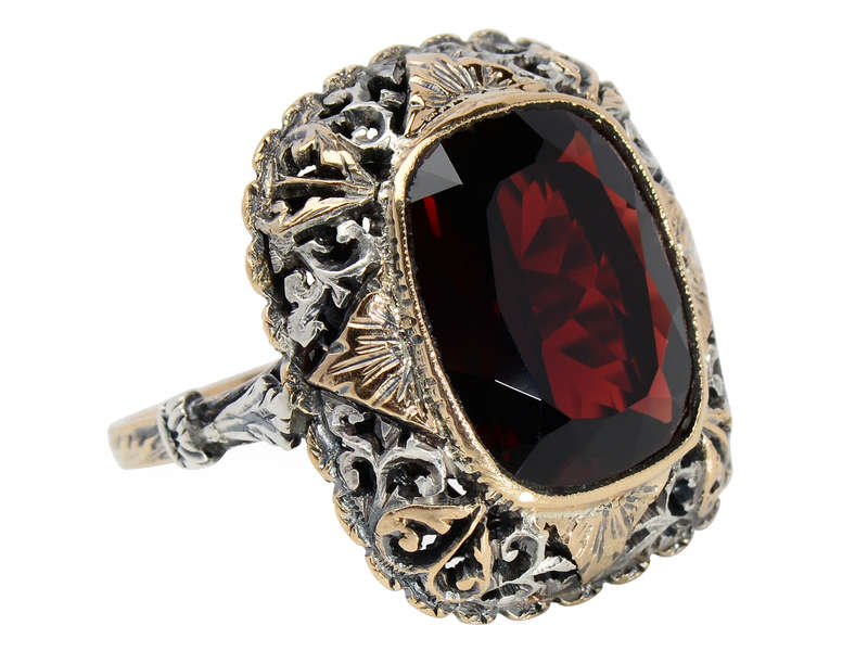 Intensity - Ornate & Grand Garnet Ring