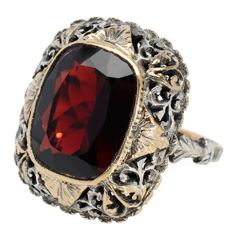 Intensity - Ornate & Grand Garnet Ring