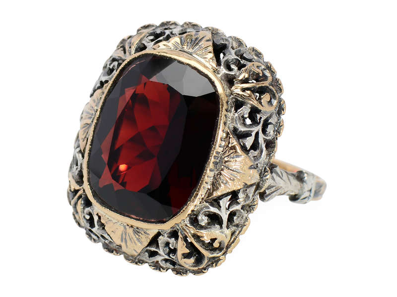Intensity - Ornate & Grand Garnet Ring