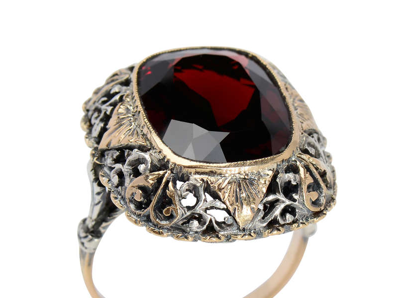 Intensity - Ornate & Grand Garnet Ring