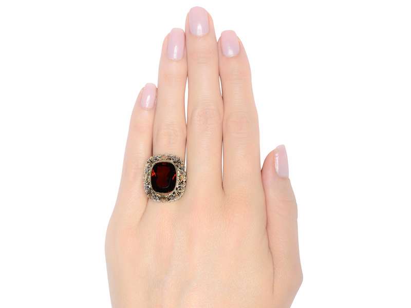 Intensity - Ornate & Grand Garnet Ring