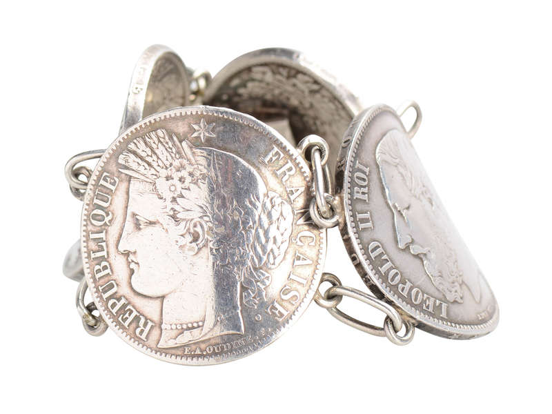 Serious Chic - Weighty Huge Coin Bracelet